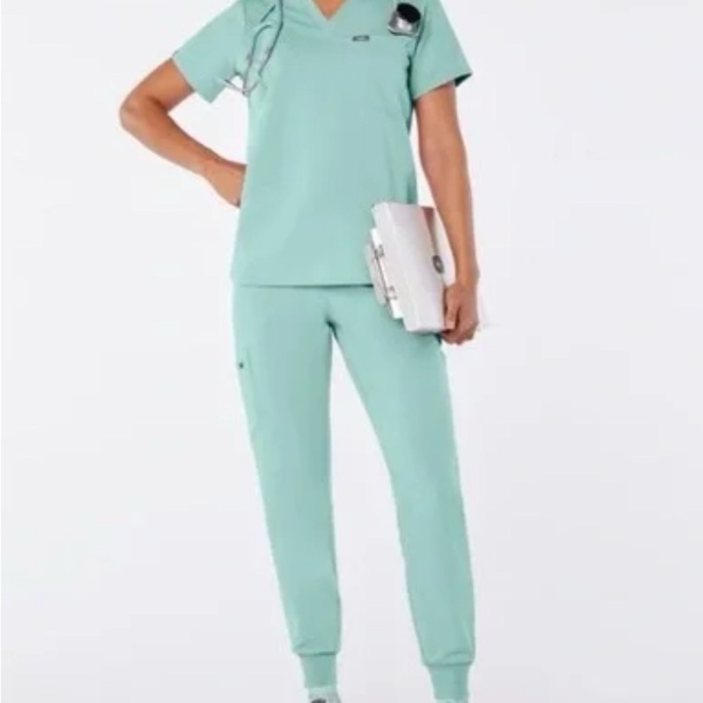 Figs Seaglass Scrubs Set